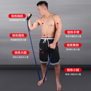 Bande de résistance géante à tension sélectionnable en LBS pour entraînement fitness, yoga, bras, jambes et fessiers - Product Image 2