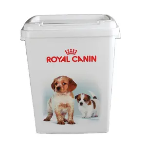 15kgs rectangle Shape Pet Food Container Dog Cat Food Container Storage