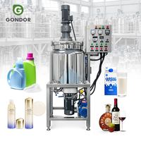 Cuve de mélange en acier inoxydable avec agitateur, pneumatique, sous vide, pour engrais et cosmétiques, 30L, 50L, 100L, 300L, 5000L, 6000L