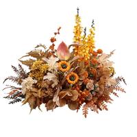 Série de fleurs artificielles couleur caramel pour arrangements floraux, accessoires de photographie de mariage, décoration intérieure - Fleurs en soie