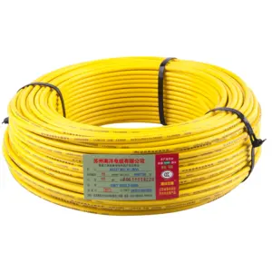 Cable de alimentación de un solo núcleo de 35mm BV Cable eléctrico de PVC de bajo voltaje 450/750V Cable sólido de cobre 35mm2 Cable de puesta a tierra amarillo verde