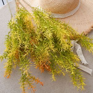 CallaFloral - Ramas Artificiales de Ajenjo Dorado, Color Amarillo Naranja, Plástico, Decoración Interior para el Hogar, Arreglos Florales para Bodas - Product Image 1