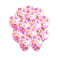 Vente en gros 12 pouces couleur or clair décoration de fête ballons confettis en latex