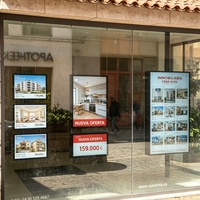 Affiche numérique pour agents immobiliers, affichage vidéo CMS, publicité en vitrine, écran 21,5 pouces 16:9, verre trempé anti-reflet