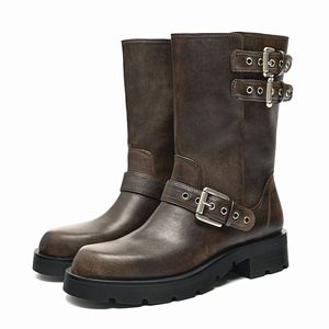Nouvelles Bottes de Mode Automne 2025 pour Femmes, Style Western Luxe avec Boucle Cowboy - Product Image 2