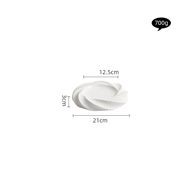 Blanc 8 pouces court