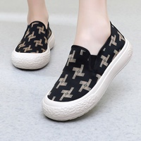Chaussures en toile pour femmes, nouvelles collections printemps-été, baskets à semelle épaisse, respirantes, légères, polyvalentes, chaussures décontractées tendance