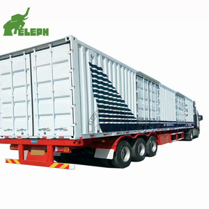 Remolque Multiusos, <span class=keywords><strong>Semirremolque</strong></span> <span class=keywords><strong>de</strong></span> Plataforma Plana, 3 Ejes, Transporte <span class=keywords><strong>de</strong></span> Contenedores <span class=keywords><strong>de</strong></span> 20 Pies/40 Pies, Plataforma Plana en Venta - Product Image 4