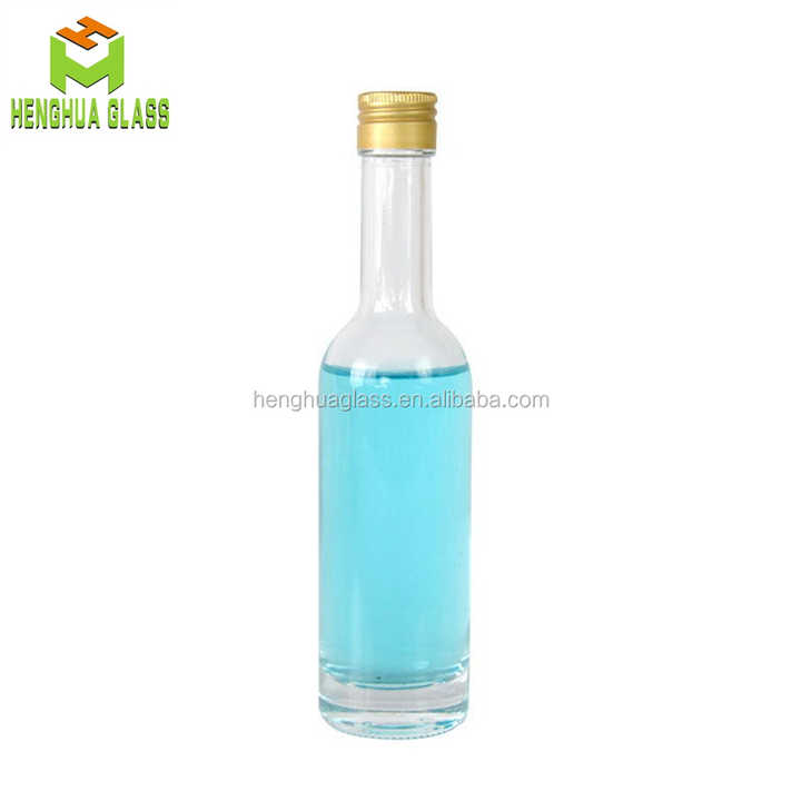 ミニ50ml 100ml 250mlスピリッツ用ロングネックガラス瓶テキーラ