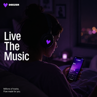 Deezer Premium Musique, Abonnement 1 mois, Streaming HiFi, Sans publicité, Deezer