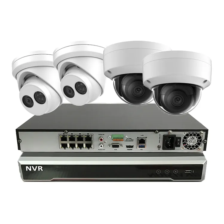 Hik OEM Kit Kamera Keamanan Penglihatan 8 Saluran CCTV NVR Rumah Pengawasan