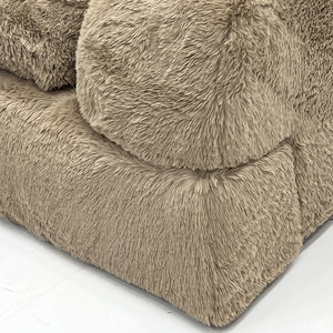 Sofá con forma de perro realista de Animal gigante grande, muebles de sala de estar perezosos con personalidad creativa, sofá de caniche de madera de celebridad de Internet - Product Image 5