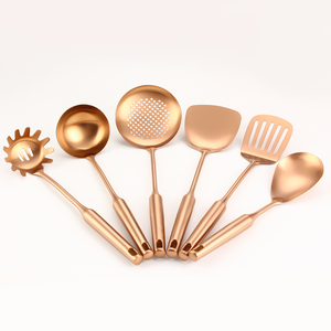 Cuchara para Sopa <span class=keywords><strong>de</strong></span> Acero Inoxidable, <span class=keywords><strong>Utensilios</strong></span> <span class=keywords><strong>de</strong></span> <span class=keywords><strong>Cocina</strong></span>, Herramientas <span class=keywords><strong>de</strong></span> <span class=keywords><strong>Cocina</strong></span> Doradas, Gran Venta - Product Image 2