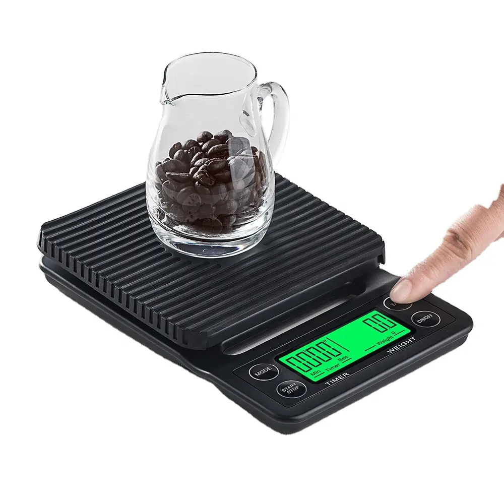 3KG 5KG 0.1g Coffee Weighing Drip Coffee Scale With Timer Digital Kitchen Scale High Precision LCD Scales
