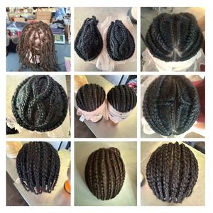 H370 Meilleures ventes Prothèse capillaire 8mm Afro Wave et Loose Wave avec base en PU et dentelle complète pour hommes noirs, 100% cheveux humains bouclés afro, expédition immédiate - Product Image 5