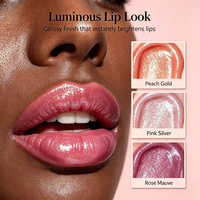 Brillo Labial Personalizado con Tu Logotipo, Brillo Labial Líquido Brillante y Voluminizador de Larga Duración, Vegano, Cruelty Free, Aceite Labial para Maquillaje