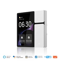 Tuya WiFi 3.5 pouces Smart Control Panneau en aluminium Zigbee Tuya Interrupteur d'éclairage intelligent