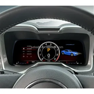 Upgrade Digital Gauge Cluster For Chevrolet Camaro 2010 -2015 Speedometer Multimedia IPS LCD Dashboard Stereo Instrument Unit