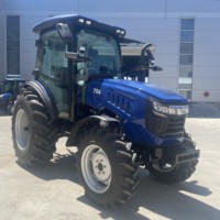 Mini tracteur agricole 4x4 90 CV avec cabine, tracteurs à roues