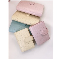 Agenda Macarons personnalisé Couleurs Autruche en cuir PU Classeur Journal Rechargeable Carnet Spirale Agenda Organisateur