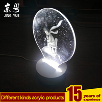 Panneau de table/menu lumineux LED blanc moderne en acrylique, gravé au laser, éclairé par les bords, personnalisable avec logo, écologique et recyclable
