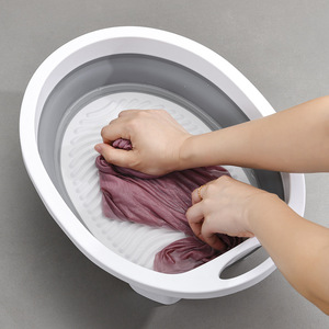Hanging Washbasin All-in-One Thickened Durable Foldable Laundry Basin With No Accessories For Student Dorms
