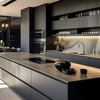 Meubles de cuisine modulaires en chêne massif de style français, écologiques, multifonctionnels, pour appartement/villa