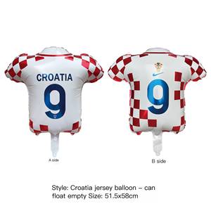 Globos de Jersey de Fútbol Estilo Flotante de 58 cm, Tamaño Grande, Logotipos de Equipos Nacionales, Decoración para Fiestas Deportivas - Product Image 4