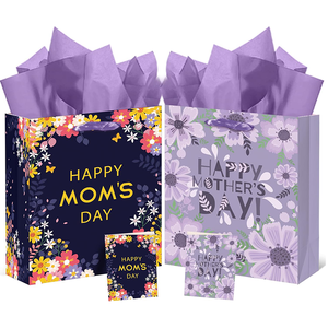 Wholesale Custom Logo Size Clothing Gift Boutique Shopping <b>Gloss</b> Bags With Handles - Product Image 1