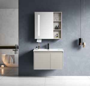 Miroir intelligent mural en chêne moderne, meuble de salle de bain avec un design résistant à l'eau pour un usage commercial et résidentiel - Product Image 4