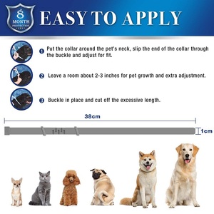 <span class=keywords><strong>Collier</strong></span> anti-puces et tiques pour animaux de compagnie Logo personnalisé en gros pour chiens et chats <span class=keywords><strong>collier</strong></span> de chien réglable - Product Image 3