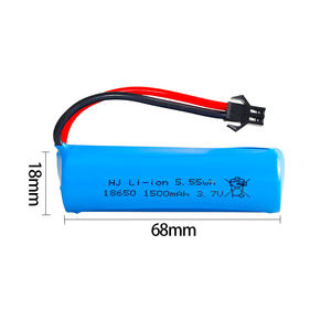 Baterai Li-ion <span class=keywords><strong>3</strong></span>.7V 1500mAh untuk Helikopter/Mobil/Kapal RC Mainan Bertenaga Baterai 18650 Li Ion - Product Image 6