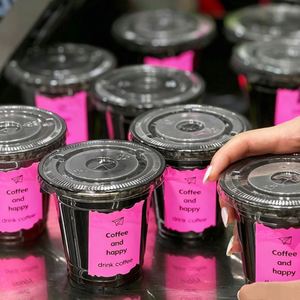 Etiquetas Adhesivas de Vinilo Personalizables con Códigos QR para Vasos de Té con Leche, Floristerías, Resistentes al Agua, al Aceite y a los Rayos UV, con Fuerte Adhesión - Product Image 1