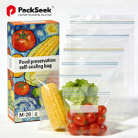 Groothandel Transparante Plastic Verpakkingen voor Vers Fruit & Groenten met Verdikte Zip Lock Sluiting voor Melk & Huisdierenvoer