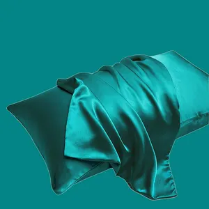 Satin Pillowcase for Hair and Skin 2 Pack Silk Satin Pillow Covers Queen Size Pillow Cases with Envelope Closure