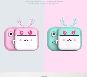 Mini appareil photo numérique vidéo 12MP 1080P avec impression instantanée pour enfants, écran de 2,0 pouces, forme d'animal, appareils photo pour enfants - Product Image 2