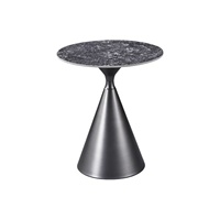 Table de bureau moderne minimaliste en pierre, petite table ronde de négociation pour la maison ou le bureau, style simple, table de travail et de conférence