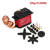 Servo Numérique Étanche 20KG 25KG 30KG 35KG 180 Degrés à Couple Élevé avec Engrenages Métalliques et Palonnier 25T pour Voiture Camion Hélicoptère RC