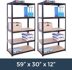 5 lớp nhiệm vụ nặng nề boltless Kệ xếp chồng lưu trữ giá thép kim loại kệ nhà để xe công nghiệp kho Kệ kệ - Product Image 5