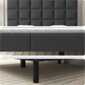 Lit de rangement réglable de conception nouvelle, vente en gros d'usine, style italien/minimaliste, luxueux, cadre à lattes, tête de lit, écologique, durable - Product Image 4