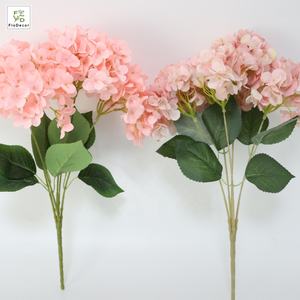 Commercio all'ingrosso 5 Teste di Nozze Artificiale Grande Rosa Ortensia Bouquet di Fiori Fiori Decorativi Borgogna Fiori <span class=keywords><strong>Viola</strong></span> <span class=keywords><strong>Scuro</strong></span> - Product Image 6