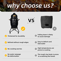 Kamado Nouveau Design Kimstone 21 Pouces Kamado Gril Suspendu Argile Four Tandoor Gril En Céramique