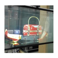 Film de Projection arrière à haute contraste, Transparent holographique, pour écran de projecteur, vitre de verre