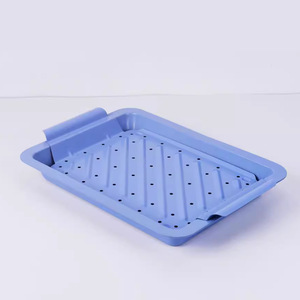 Cake Baking Pan Non-Stick Aluminum Plate Blue Cake Tray For Baking Sets - Product Image 3