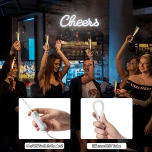 Letrero de tablero brillante de acrílico amarillo verde claro de neón interior de alto rendimiento con LED para barras de fiesta voltaje de entrada de 5V - Product Image 3