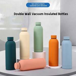 Bouteilles isolées sous vide à double paroi avec logo personnalisé bouteille d'eau de sport en acier inoxydable à petite ouverture - Product Image 3