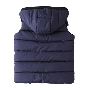 Gilet d'hiver matelassé à capuche pour garçons et filles, style 2025, haute qualité, fermeture éclair, doublure en polaire, <span class=keywords><strong>sans</strong></span> <span class=keywords><strong>manches</strong></span> - Product Image 3