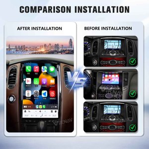 เครื่องเล่นมัลติมีเดีย Android 13.0 พร้อมระบบนำทาง GPS วิทยุติดรถยนต์ 4G LTE Wireless CarPlay DSP หน้าจอ OLED 14.4 นิ้ว ความจุ 8+128GB สำหรับ Infiniti QX50 EX25 - Product Image 2