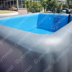 <span class=keywords><strong>Piscine</strong></span> Gonflable Portable Pliante avec Couverture, 4 x 3 x 1,50 m, en Tissu Drop Stitch - Product Image 3
