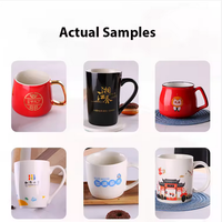 Tasse en céramique de chine fine à impression personnalisée, gravure laser au laser personnalisée, tasse à café en porcelaine avec logo promotionnel